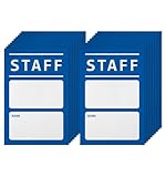 イベント スタッフパス シール 9×6cm 長方形 青 20枚入り バックステージパス 貼り付けタイプ 高視認 サテン素材 衣類用 コンサート ライブ NYANDELMO ND-0258-R01-BL-9-6cm-20