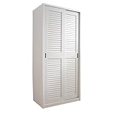 引き戸 ルーバー ロッカー ANEMONE〔アネモネ〕　 幅 90cm　ホワイト[■]