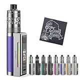 aspire Zelos M80 Kit アスパイア ゼロス M80 キット｜Nautilus 3SR標準搭載｜2600mAh内蔵バッテリー｜最大80W＆TFT液晶｜FlavorKitchenオリジナルクロス付属｜電子タバコ VAPE 本体 スターターキット (Purple Silver)