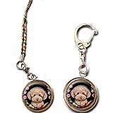 [petchan] キーホルダー トイプードル 54 ストラップとキーホルダー/スマホ スマートフォン 犬 雑貨 グッズ