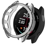 FINON for GARMIN Forerunner 165 用 ケース Forerunner 165 Music 用 ケース バンパー 軽量 簡易脱着 シンプル 簡易パッケージ (クリアブラック)