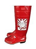 ノーブランド品 弘進ゴム ザクタス耐油大長靴 大漁プリント入り (28.0, レッド)