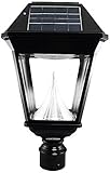 Imperial II Single Head Solar Power LED Outdoor Post Mount by Gama Sonic