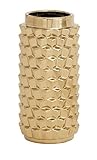 Deco 79 Ceramic Gold Vase, 7 by 14' [並行輸入品]