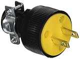 Pass & Seymour 111MCBPCC5 Residential Grade 2-Wire Plug, 125V, 15-Amp, Black [並行輸入品]