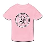 星 ２～６歳子供 男女兼用祭り 年中行事 日本 文化 Tシャツ ピンク 2 Toddler
