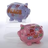 Kurt Adler 3.5 "磁器貯金箱2 / asstd。