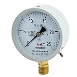 uxcell 圧力計 Y-100タイプ クラス1.6 空気圧縮機 エアコンプレッサー 0-25MPa