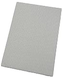 CAMEL PALMS 日本製 綿100％ 掛布団カバー 肌掛け用シングル 140×190cm 着脱簡単テープ付スナップ ピンストライプ柄 グレイ