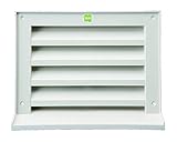 角型ガラリ（水切付） 標準（網なし）シルバーホワイト SPGN-200x250　　新協和