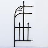 門扉付きの柵が作れるロゼッタシステムフェンス エッジ 1枚 アイアン ブラック IPN-7019E-BLK