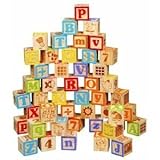 Maxim 45mm Wooden ABC Blocks, 40 Pieces [並行輸入品]