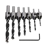 DIAOSnx Woodworking Reaming Countersink Drill Bit Tools 3mm-10mm 7Pcs [並行輸入品]