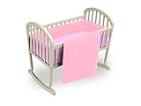Baby Doll Bedding Reversible Cradle Bedding, Pink/Lavender by BabyDoll Bedding