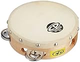 LP エルピー タンバリン Tambourine with Head, 6″Single Row Jingles CP376