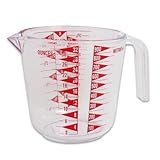 1 Piece Of 4カッププラスチック測定CUPwHANDLE