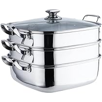 Amazon｜蒸し器 ステンレス 蒸しせいろ 蒸し器 鍋 蒸し器 フライパン