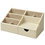 山善(YAMAZEN) 卓上整理ケース アイボリー YTTS-TSR(IV)