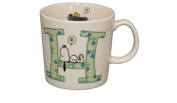 Amazon Co Jp スヌーピー イニシャル マグ H Sn370 11h ホーム キッチン