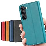 S23 galaxy ケース 手帳型 Galaxy S23 ケース 手帳型 SC-51D ケース S23 手帳ケース docomo / SCG19 ケース au 楽天モバイル 対応 S23ケース サムスン ギャラクシー S23 カバー S23 ケース SC51D ケース SCG19 カバー スマホケース S23ケース 適用 case 【iCoverCase】 合成皮革 内蔵マグネット ケース 手帳型 カードケース スマホケース 携帯カバー カード入れ スタンド機能 落ち着いた色 レトロ ターコイズ