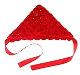 GEMVIE とんがりニット帽 キッズ帽子 赤ちゃん 写真の服 撮影 ベビー服 レッド 誕生日 結婚式 パーティー ギフト 可愛い ハット 新生児3-6ヶ月に