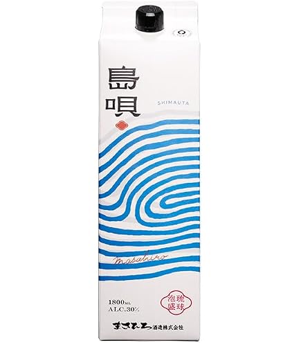 Amazon.co.jp: まさひろ酒造 泡盛 島唄 25度 1.8L パック 1800ml×6本