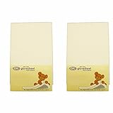 DK Glovesheets Two Fitted 83 x 50cm Crib Sheets 100% Combed Jersey Cotton - To Fit Chicco Next 2 Me 