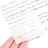 VANRA 付箋 半透明 ふせん 透明 書ける 無地 メモ ブロック メモ帳 粘着性 繰り返し使用可能 50枚*6冊 (76×76mm, 透明)