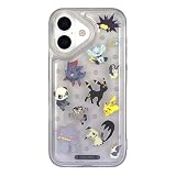 グルマンディーズ ポケットモンスター IIIIfit Clear iPhone17 対応 ケース ブラック PKE-22BK