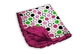 Caught Ya Lookin' Reversible Baby Blanket, Pink Space Balls by Caught Ya Lookin'