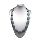 IntiPal Silicone Teething Necklace - BPA Free Chew Beads - Breastfeeding Teether Necklace for Nursin