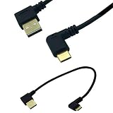 USB 3.1 Type C 変換アダプタ、USB C to USB A 2.0 (オス-オス) L字型右向き 変換ケーブル cタイプ OTGケーブル 高速データ転送 USB A 2.0端子対応
