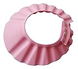 keepjoy シャンプーハット シャワーキャップ　 防水帽 ベビー キッズ 子供用 大きさが調整可能　ピンク