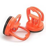 Preamer 2PCS バキュームリフター ミニ18kg 吸盤 サクションカップ ワンタッチ吸盤式 マルチグリップ