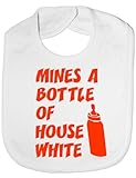 Mine's A Bottle House Wine - Funny Baby/Toddler/Newborn Bib - Baby Gift white by Print4U
