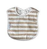 Silly Billyz Organic Cotton Bib, Snow Striped 3 mos - 3 yrs by Silly Billyz