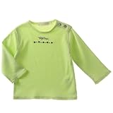 デンマーク 子供服デンマーク 子供服ブランド Claire 綿１００％ ステッチロゴ 長袖 Ｔシャツ ライムグリーン 68ｃｍ