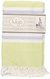 Lulujo Baby Turkish Towel, Lime Green/Blue by lulujo Baby