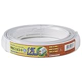 ELPA 平型ビニールコード 20m ホワイト VFF-20LH(W)