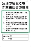 つくし工房 作業主任者の職務板 足場の組立て等 90