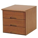 山善(YAMAZEN) 小物整理引き出し(3段) オークブラウン MHK-3(OBR)M