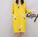 マタニティウェア 服 ワンピース ゆったり さわやか プリント カジュアル ワンピース 妊婦服 産前 産後 レディース マタニティワンピース XXL 写真色