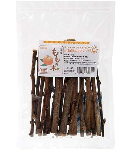 Amazon.co.jp: Swehoo 国産 ももの木 極細枝 30g かじり木 小動物用の