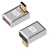 Duttek L字型USB A USB C延長アダプター 120W USB 3.1 Type C オス Type A メス 変換アダプター充電器 コンバーター OTG 高速充電 iPhone MacBook Samsung Galaxy対応 2個パック