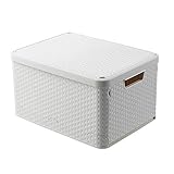 収納ボックス 折りたたみ 収納ケース 大容量 折畳 蓋付き プラスチック整理ボックス L スタッキングボックス 雑貨 ベッド下 小物 おもち