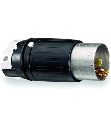 Amazon | Hubbell CS8364C Locking Connector, 50 amp, 3 Phase 250V