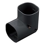 因幡電工 配管化粧カバー スリムコーナー立面90° 立面90°曲り ブラック SC-140-K