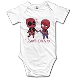 赤ちゃん&ベビー服 ずっと一緒だよ 仲良し おもしろ 半袖ロンパース 夏 女の子 男の子 24 Months ホワイト