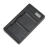 EN‑EL15バッテリー充電器、USBタイプCデュアル充電器EN-EL15バッテリーデュアル充電器USB充電器、サポート充電、LCDディスプレイ付き、EN-EL15バッテリー用