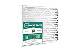 HVACエアフィルタ20 x 25 x 4、AC炉エアウルトラクリーニングフィルタMERV 16。Byグリーンラベル